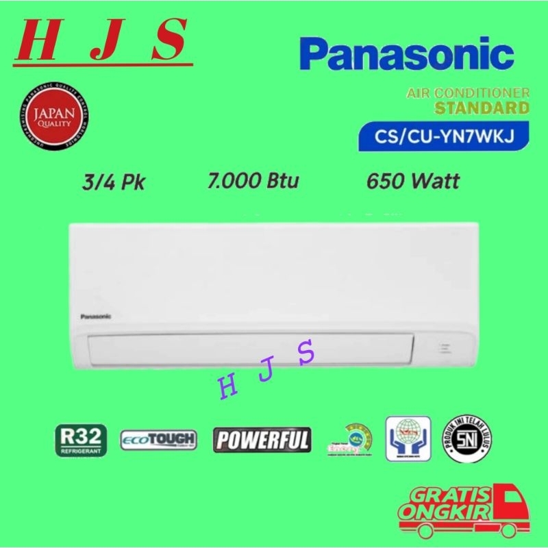AC PANASONIC 3/4 PK (0.75PK) CS/ CU-YN7WKJ / 7WKJ - R32