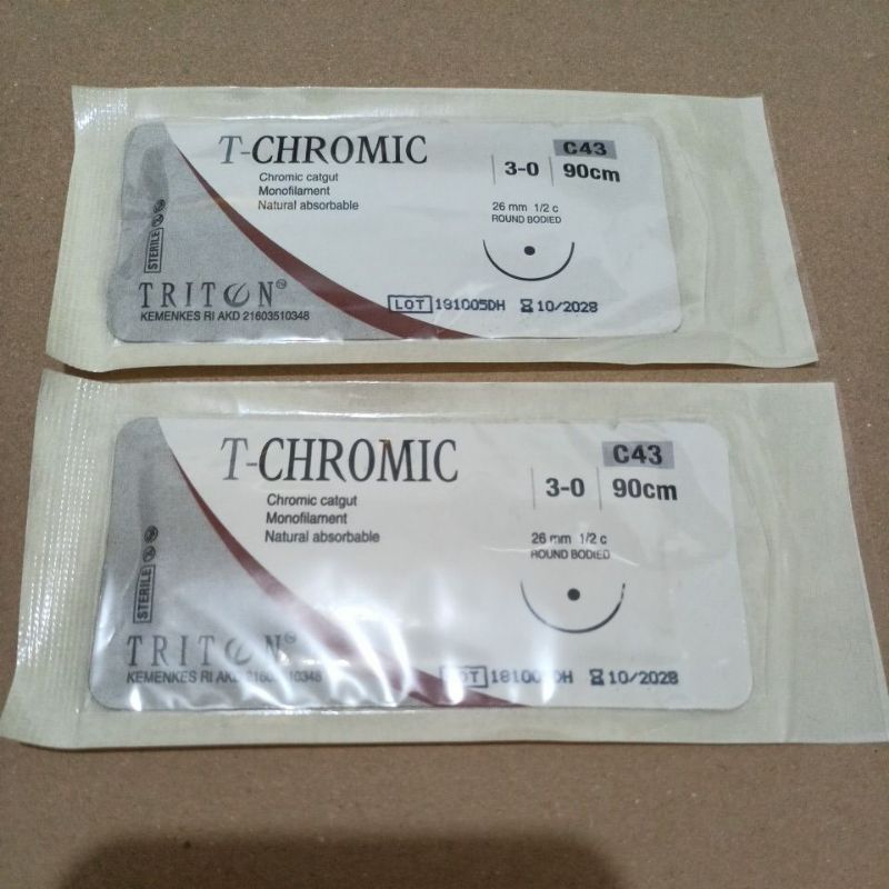 T CHROMIC 3/0 ROUNDBODIED (CROMIC ABSORBABLE)