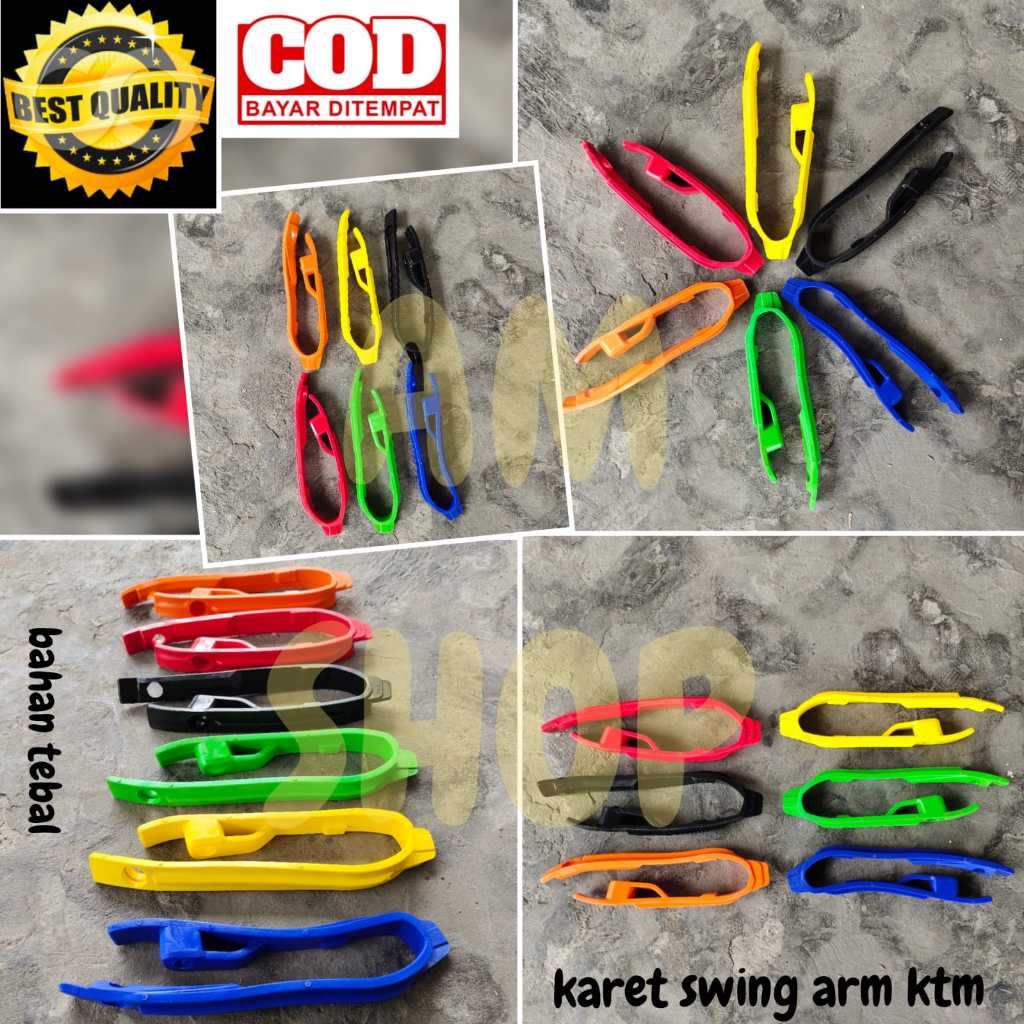 KARET SWING ARM KTM UNIVERSAL PENAHAN BANTALAN RANTAI TRAIL SUPERMOTO MOTOCRSS