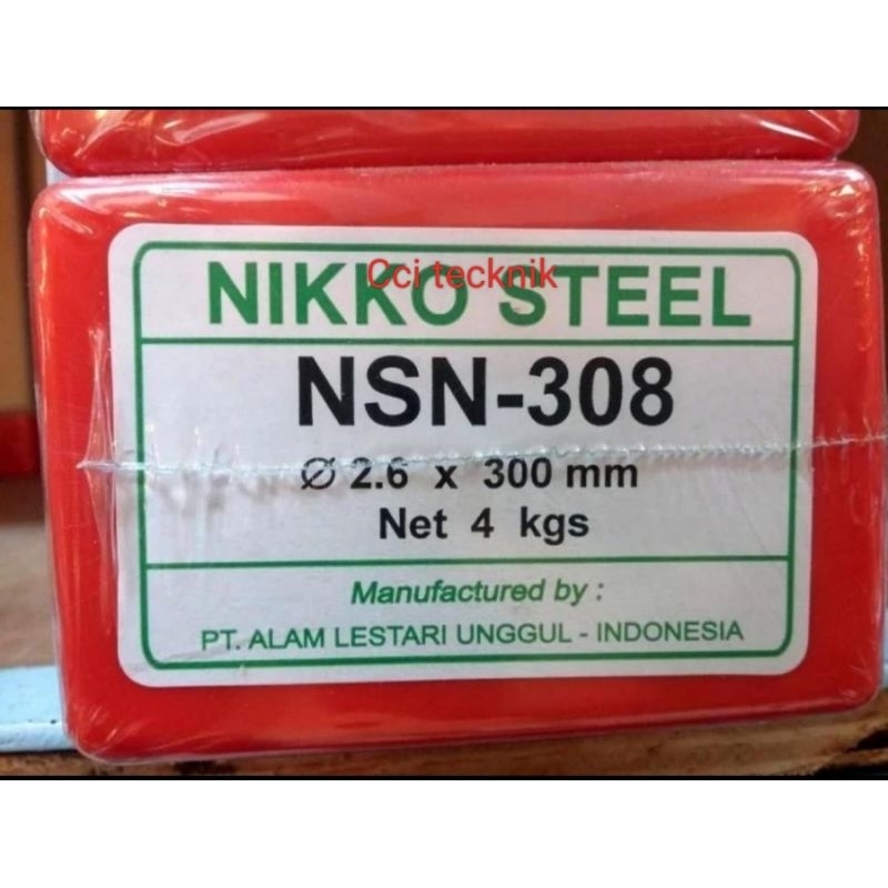 kawat las stainless nsn 308 2.6