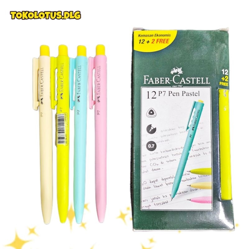 

Pulpen ballpen bolpen faber castell p7 pastel