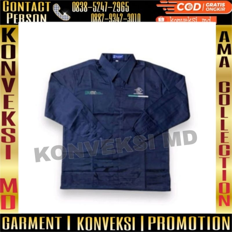 kemeja pdh BUMN pos Indonesia/seragam pdh BUMN pos Indonesia full bordir/seragam pdh BUMN pos Indone