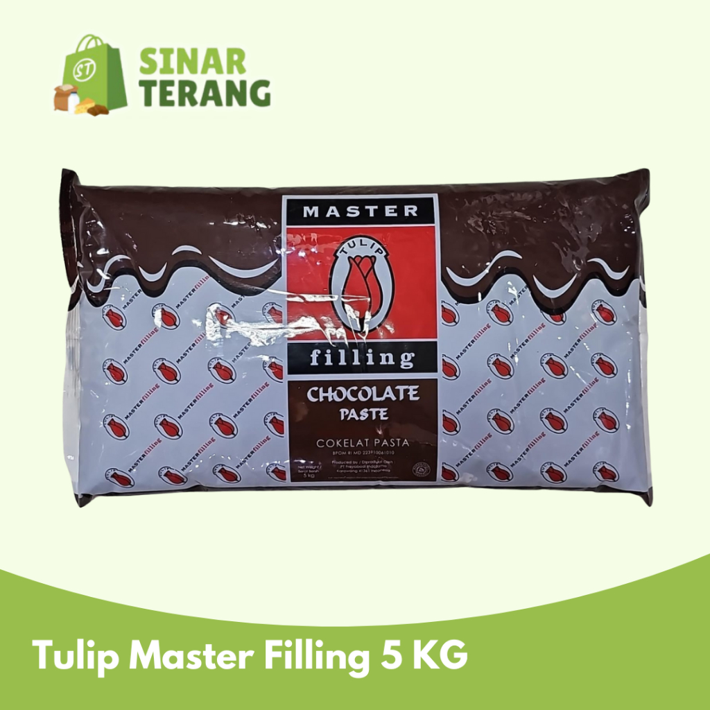 

Tulip chocolate master filling 5kg - selai coklat pasta 5 kg