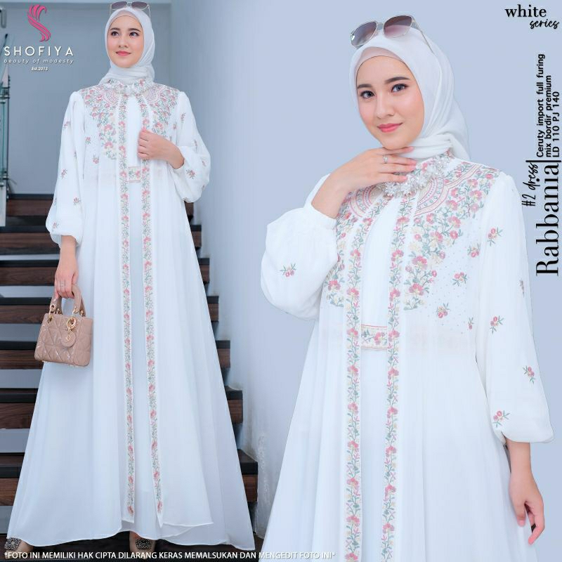 Rabbania dress Rafika Girisha dress brokat tile by Shofiya