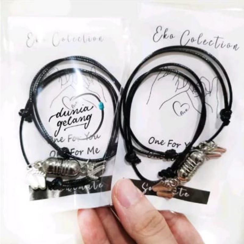 Sepasang gelang magnet couple