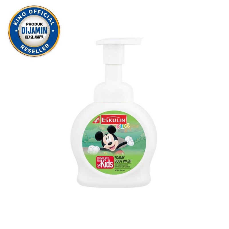 TOSERBA AMANAH - ESKULIN KIDS FOAMY BODY WASH MICKEY POUCH 200ml