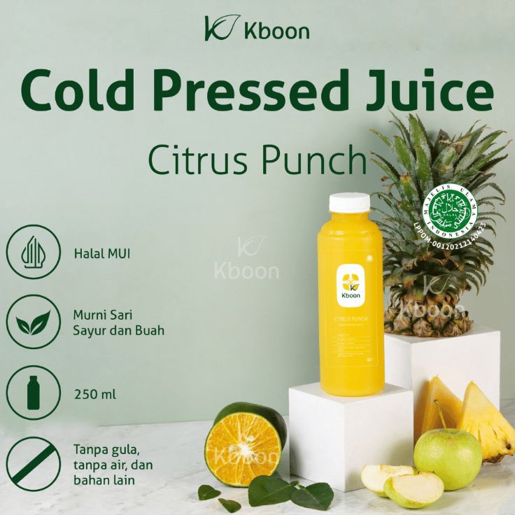 

Ready Cold Pressed Juice Citrus Punch 25ml Kboon