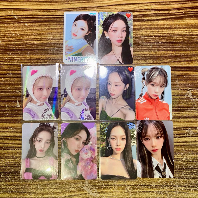 [UBAH KE J&T] aespa photocard PC POB Spicy My World Starriver Winter TC Trading Card Ningning Yes24 
