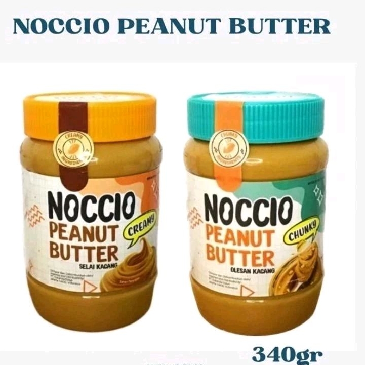 

NOCCIO creamy / chungky spread peanut butter 340 gram selai kacang