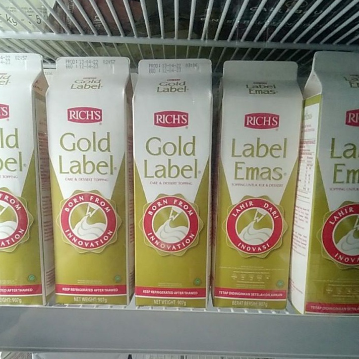 

Diskon richs gold label 97gr whipping cream rich richs
