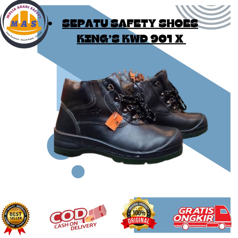 Sepatu Safety KING'S KWD 901X / Sepatu Safety Proyek / Safety Shoes KING'S 901 X