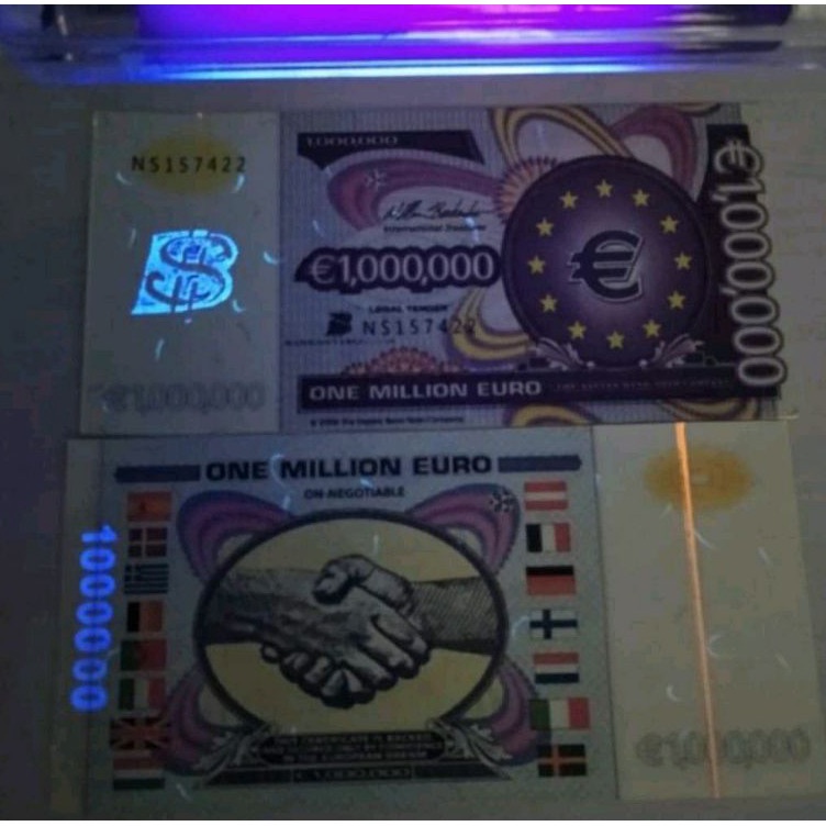 Sale3u8Ti Uang Fantasy Note Euro Salaman 1 Juta Euro Mulus GRESSS
