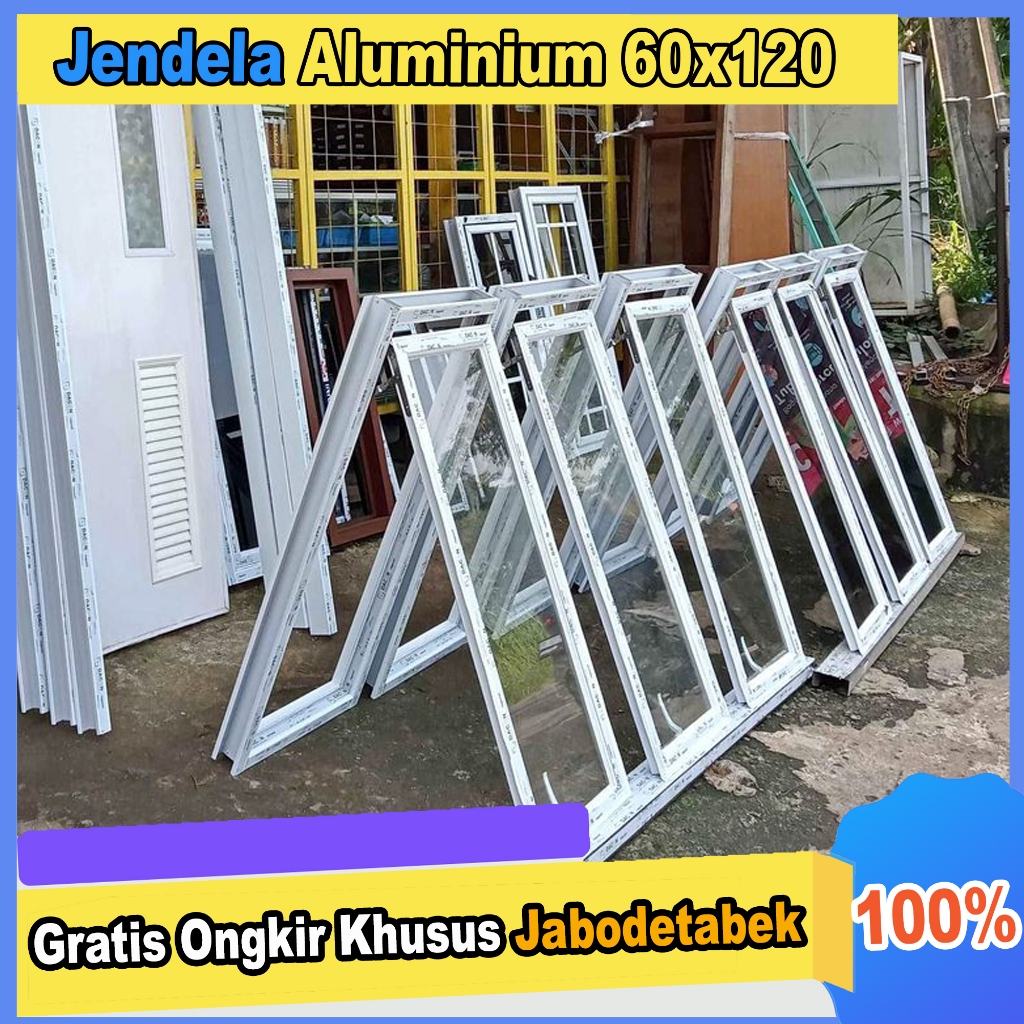 Promo Jendela Alumunium  | Kusen Alumunium 60X120 | Bovenli Alumunium (Alumunium window)