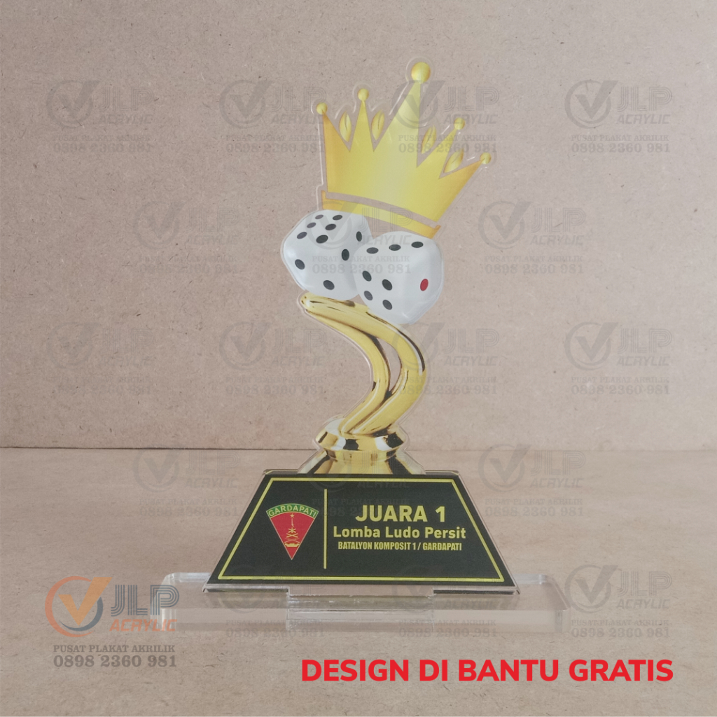 PIALA LUDO, TROPI LUDO, TROPY LUDO, TROPHY LUDO, PIALA DADU, TROPI DADU, TROPY DADU, TROPHY DADU, PI