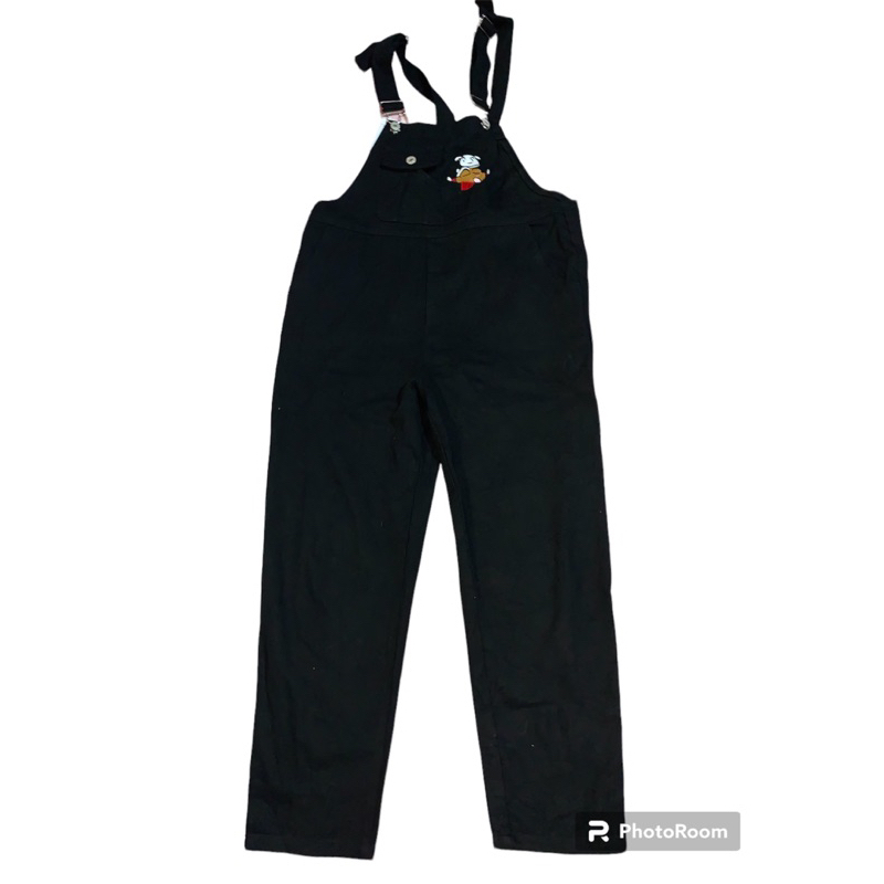 Jumpsuit Celana Lebar hitam panjang Tali Ikat Celana Wanita Tinggi Pinggang Longgar dan Melangsingka