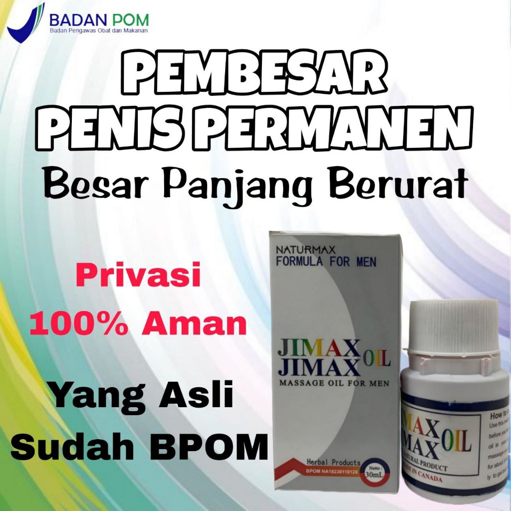 JIMAX OIL PEMBESAR DAN PEMANJANG PENIS Original 100% Asli Canada Obat Pembesar PENIS Paling Ampuh pe