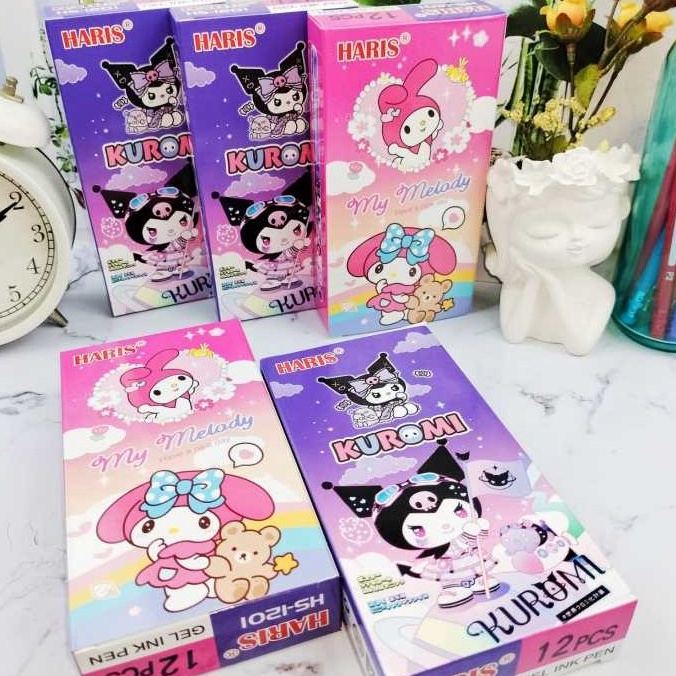 

J63 12Pcs Pulpen Fancy Karakter Lucu Pen Gel Motif Cewe Cowo Product Termurah
