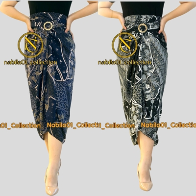 ROK LILIT BATIK BAWAHAN KEBAYA WISUDA PAYA SILVER MODERN