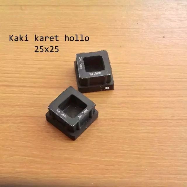 Kaki karet hollow 25x25 kopong