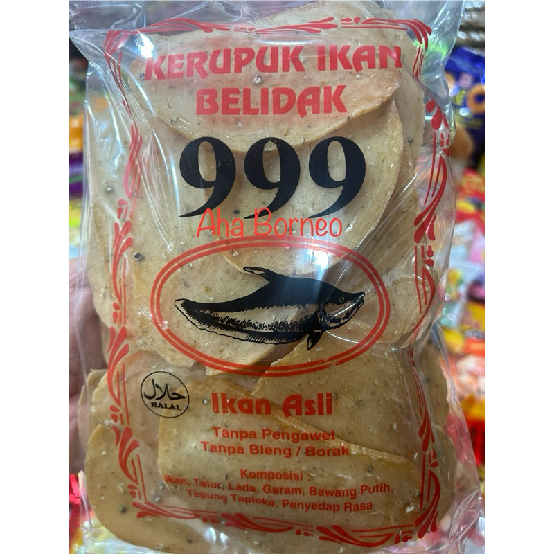 

Kerupuk Ikan Belidak 999 Lada Khas Kalimantan