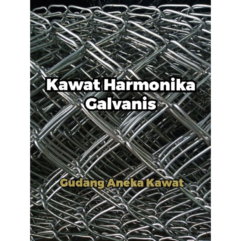 Kawat Harmonika Galvanis kotak 5 cm, tebal 3 mm