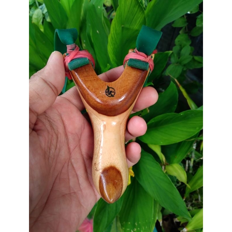 KETAPEL BERBURU KECIL ERGONOMIS AKURASI TINGGI KAYU JATI MIX