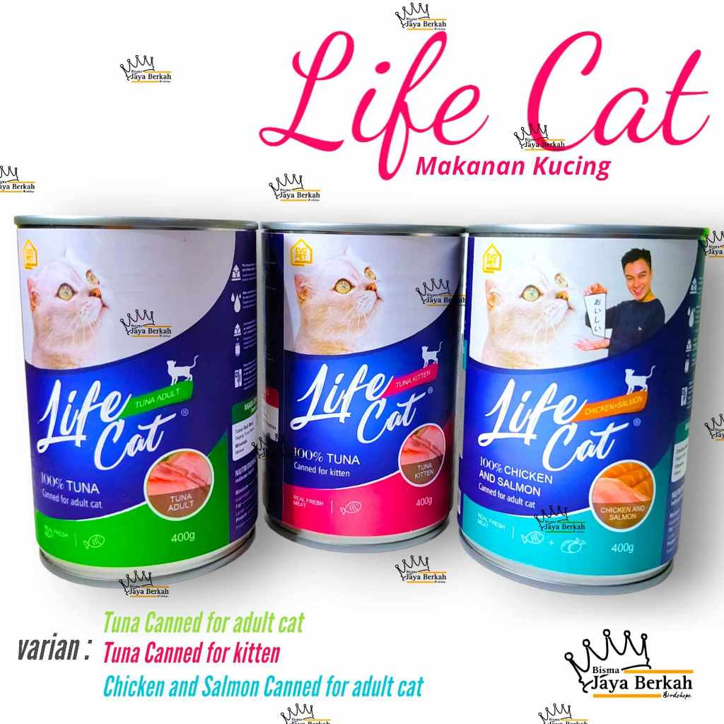 Life Cat Kaleng 400 gr | Makanan Kucing LifeCat Kaleng 400gr