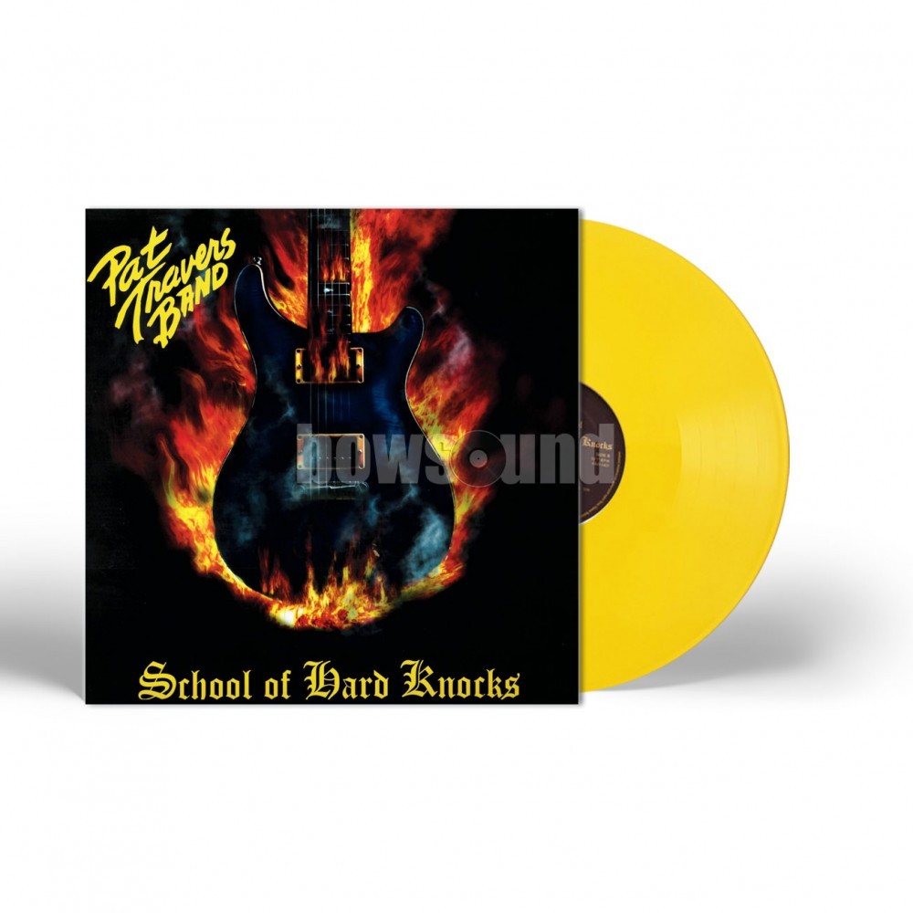 VINYL - PAT TRAVERS - SCHOOL OF HARD KNOCKS (YELLOW LP)