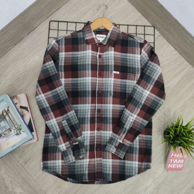 kemeja wrangler pria original