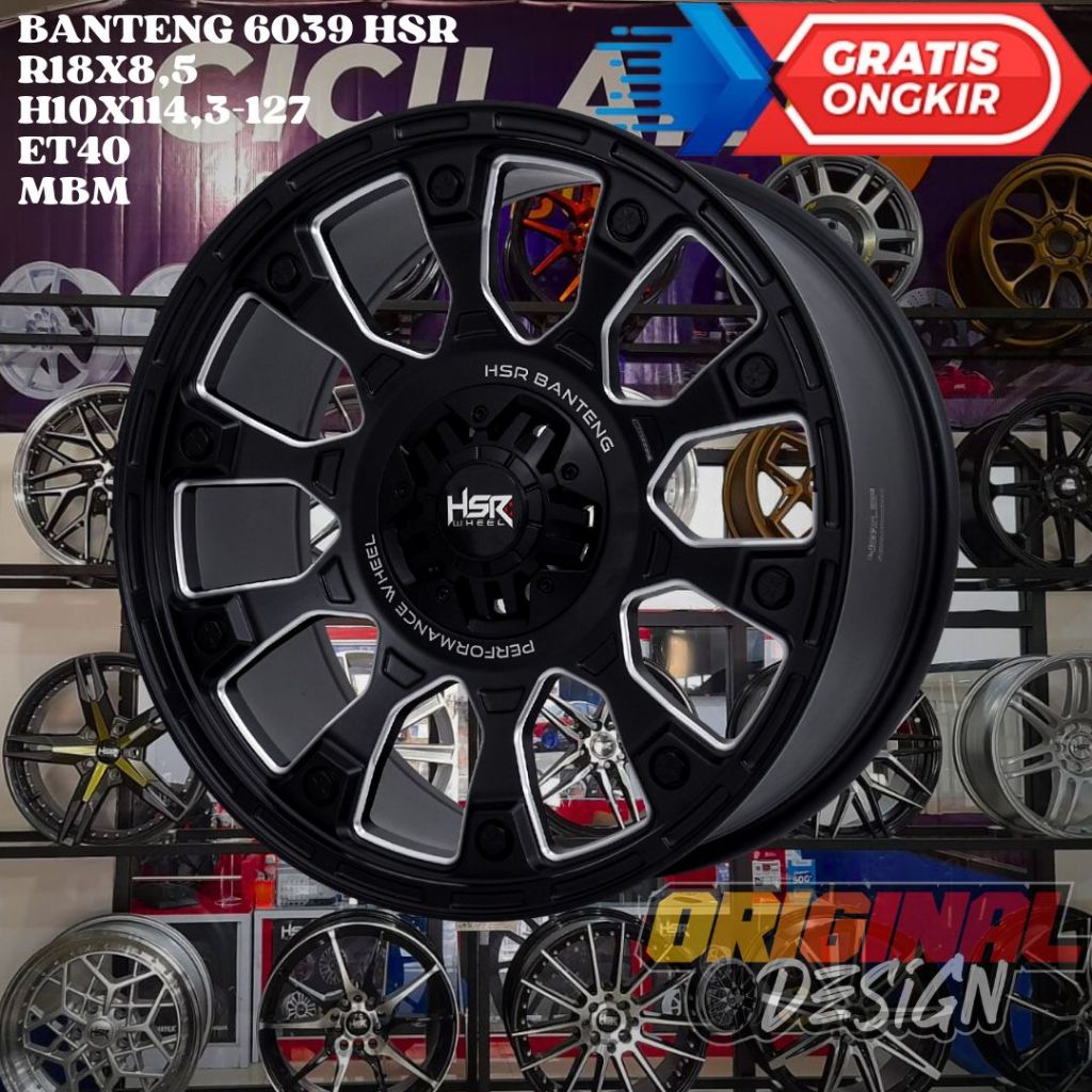 Velg Mobil Rubicon , Sahara , Harier , Juke , HSR BANTENG Ring 18 R18