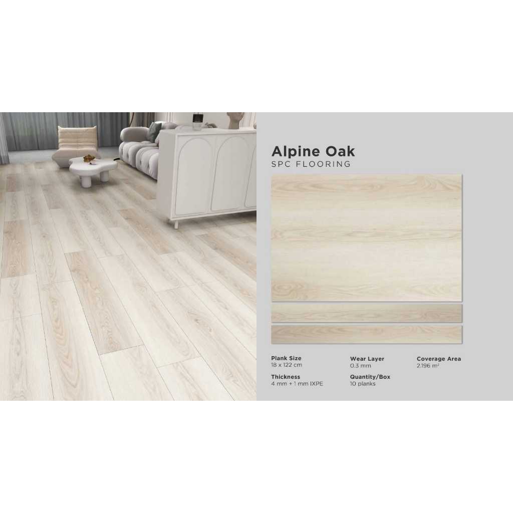 SPC Marvel Purecore Tebal 5mm Type Alpine Oak