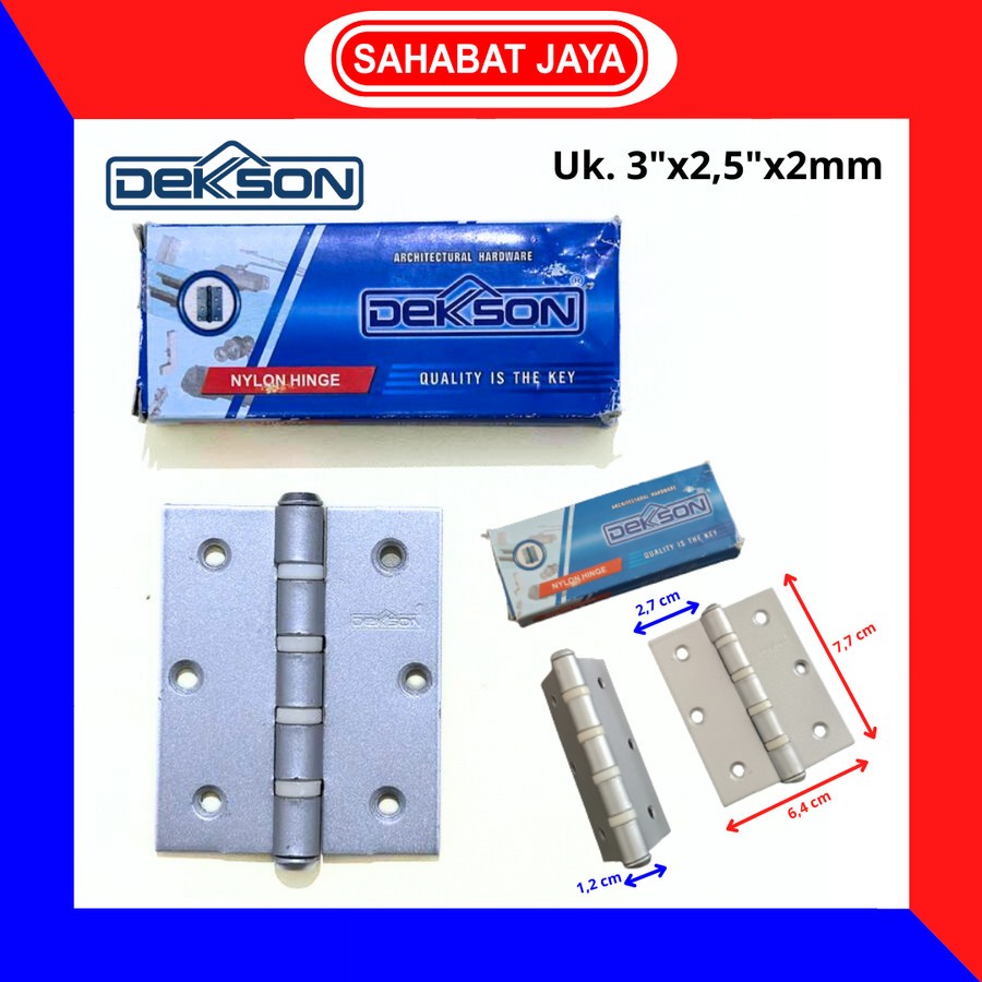 Engsel Pintu Jendela Dekkson Dekson 3" Inch Nylon