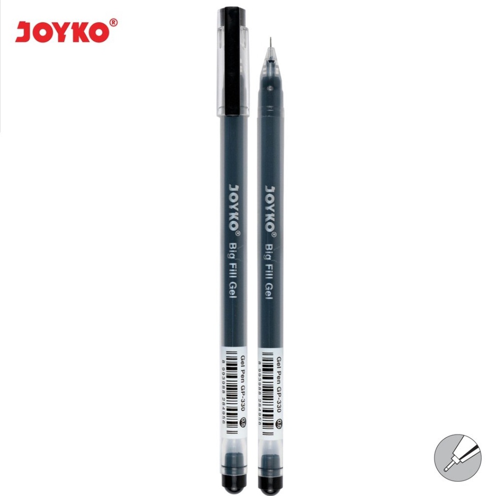 

Mdel T3rkini Gel Pen Pulpen Pena Joyko GP33 Big Fill Gel 5 mm 12 Pcs 252