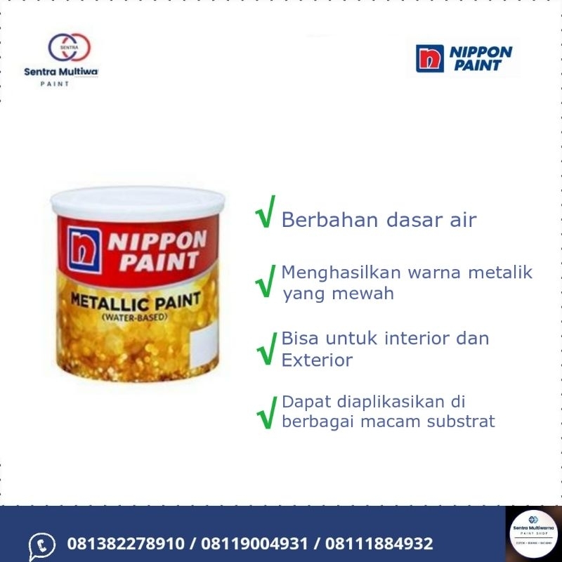 Nippon Metalic paint 3100 Real Gold 750ml