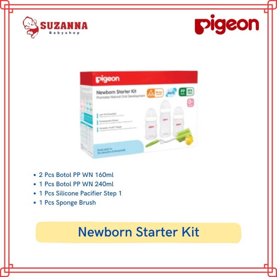 PIGEON Newborn Starter Kit | Paket Botol Susu