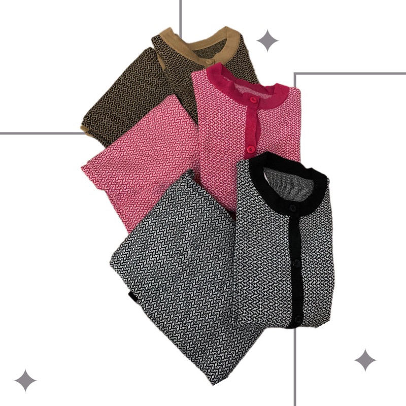 ONE SET RUBBY KNIT/ATASAN WANITA/ATASAN RAJUT/CELANA/BAJU