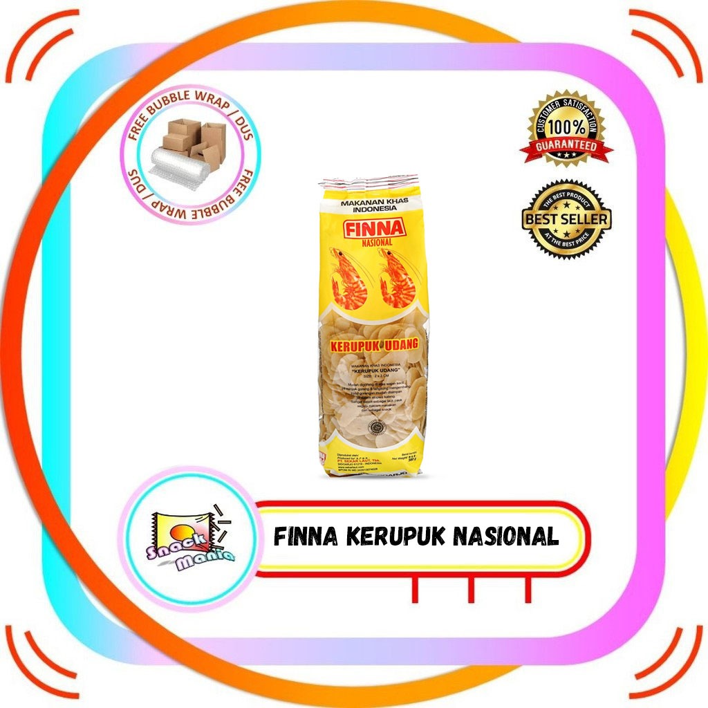 

Finna Kerupuk Udang Nasional ~ 380 gr Prawn Crackers Krupuk Udang