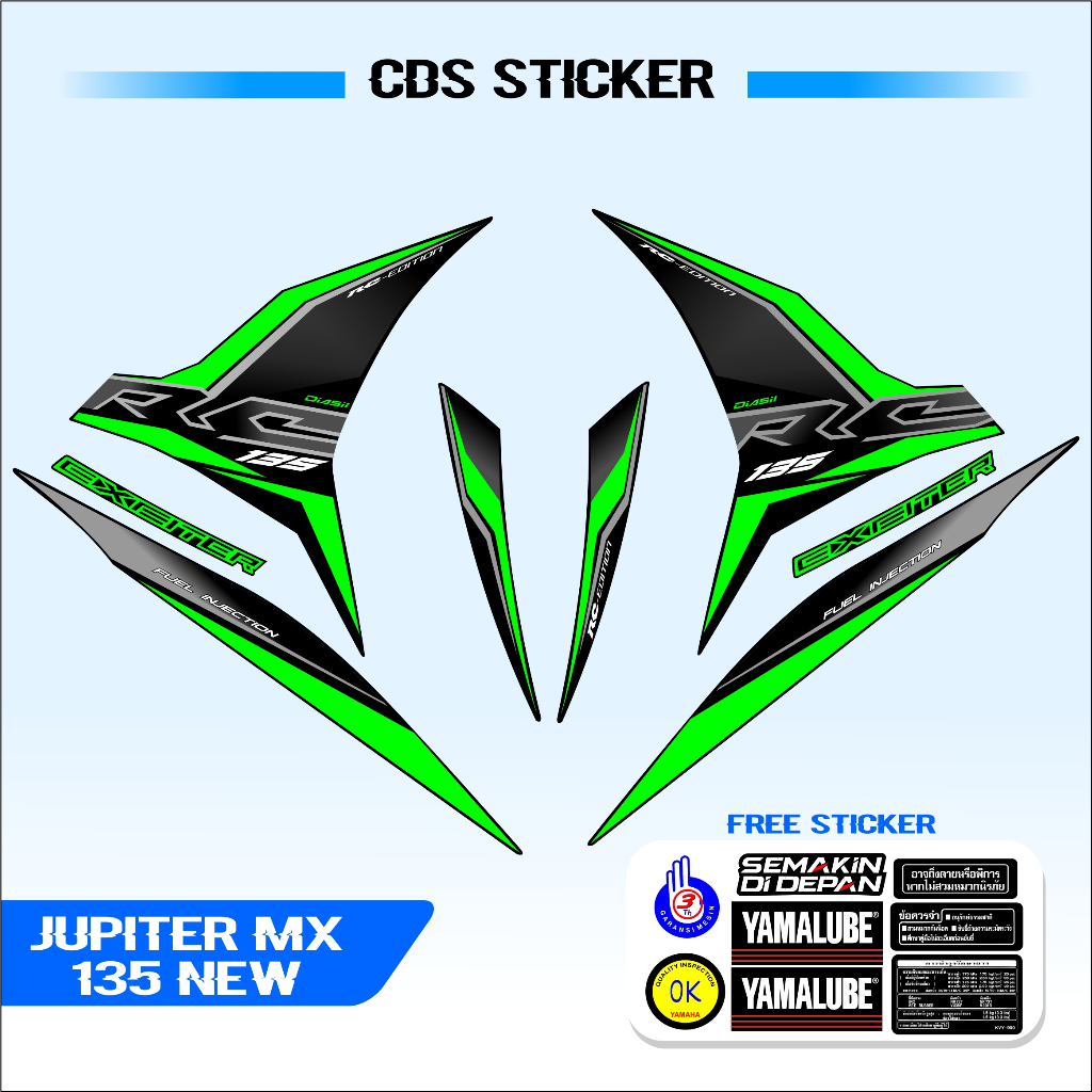 STRIPING JUPITER MX 135 NEW LC135 RC135 MALAYSIA