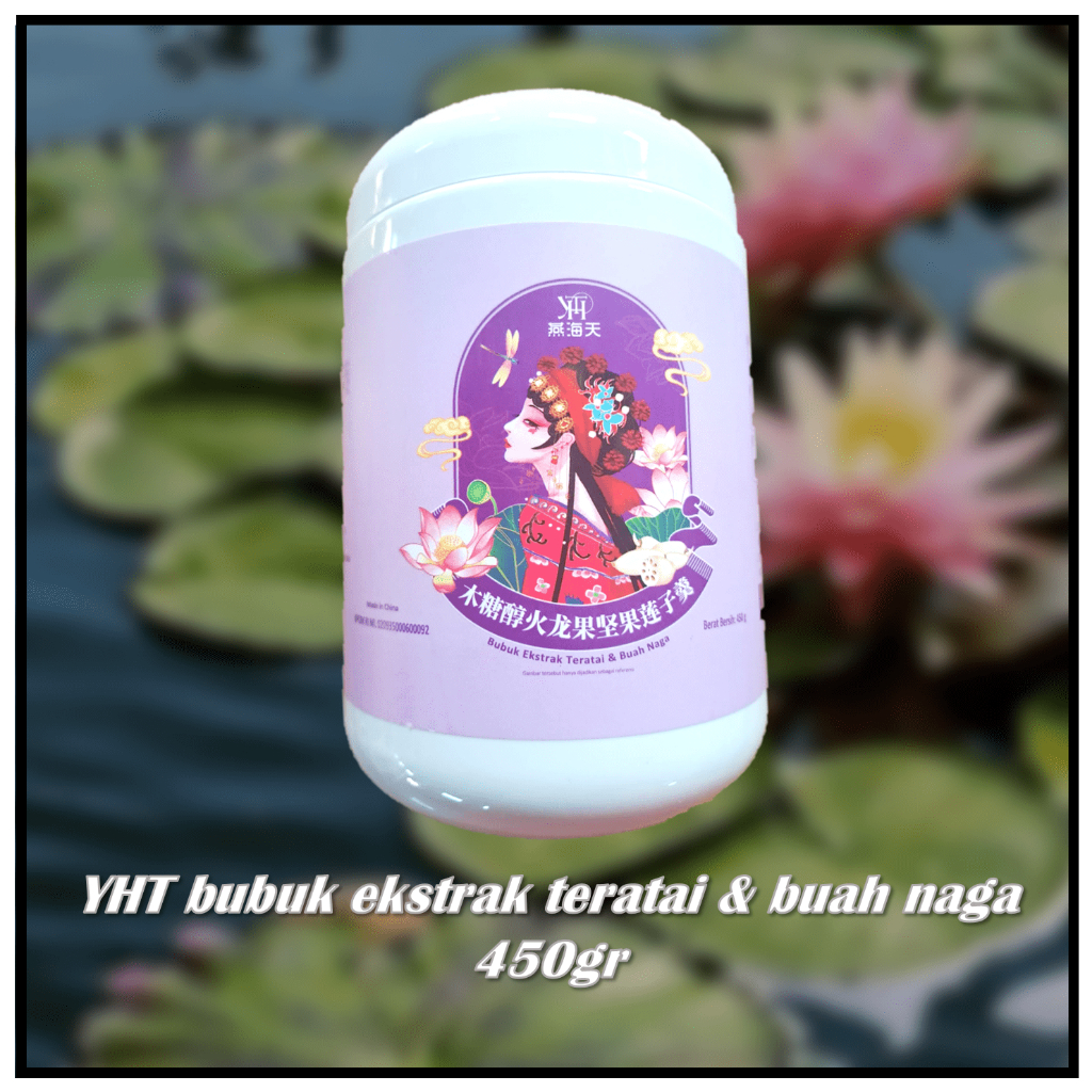 

YHT bubuk ekstrak teratai & bunga naga 450GR