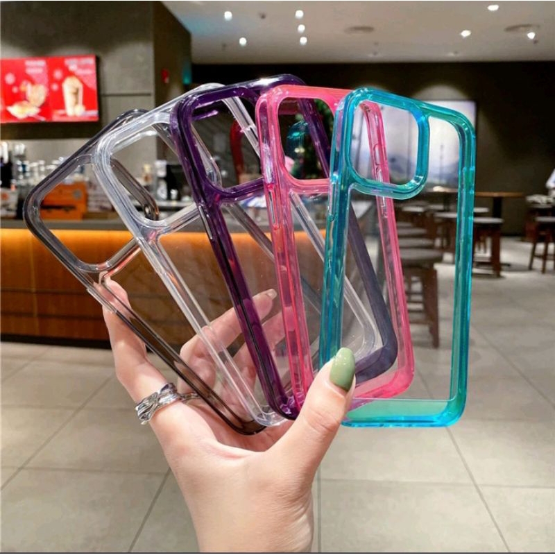 Case/Casing Armour Military/Case Armour Acrylic Clear/Case Premium Armour Warna Iphone