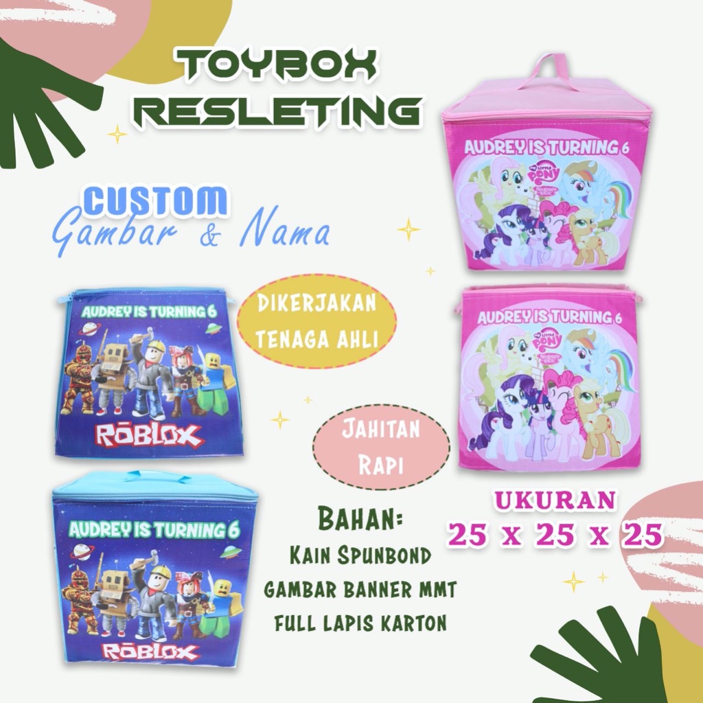 

Tas Ultah Toy Box Resleting Custom Mickey Minnie Mouse