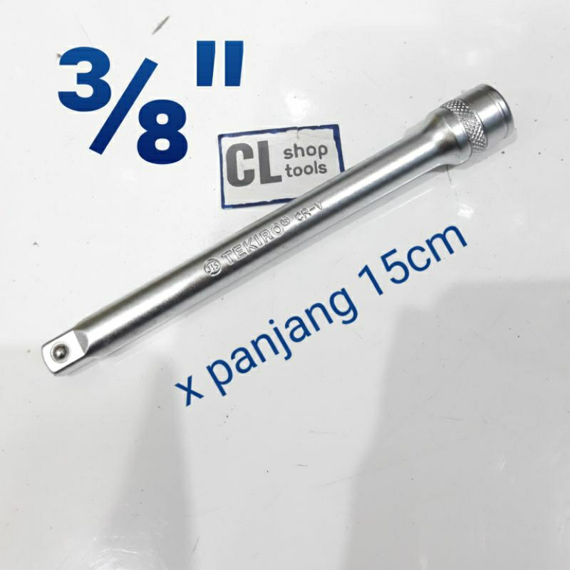 TEKIRO SAMBUNGAN MATA SOCK 3/8" KECIL ekstension bar 3/8in sok 15cm 6" kunci mata shock