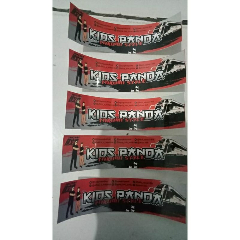 

stiker bus artis viral ori