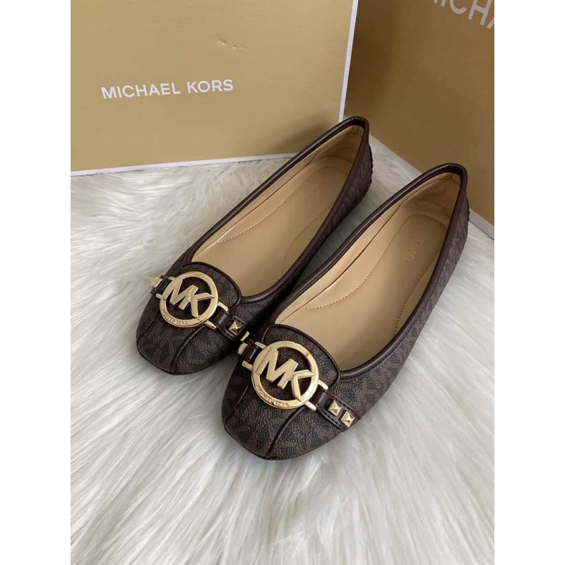 Sepatu Wanita MK Fulton Shoes Sign Brown New Authentic