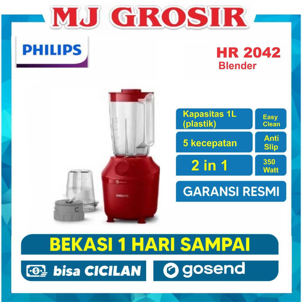 BLENDER PHILIPS HR 2042 HR2042 BLASTER BLENDER MULTIFUNGSI