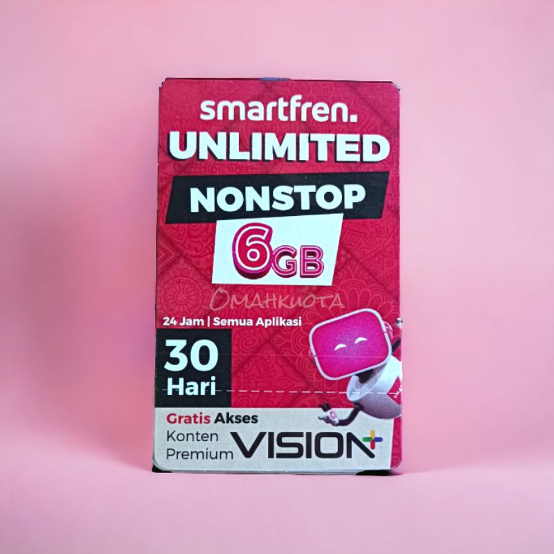 Voucher Paket Kuota Data Smartfren Murah Unlimited Nonstop 6Gb