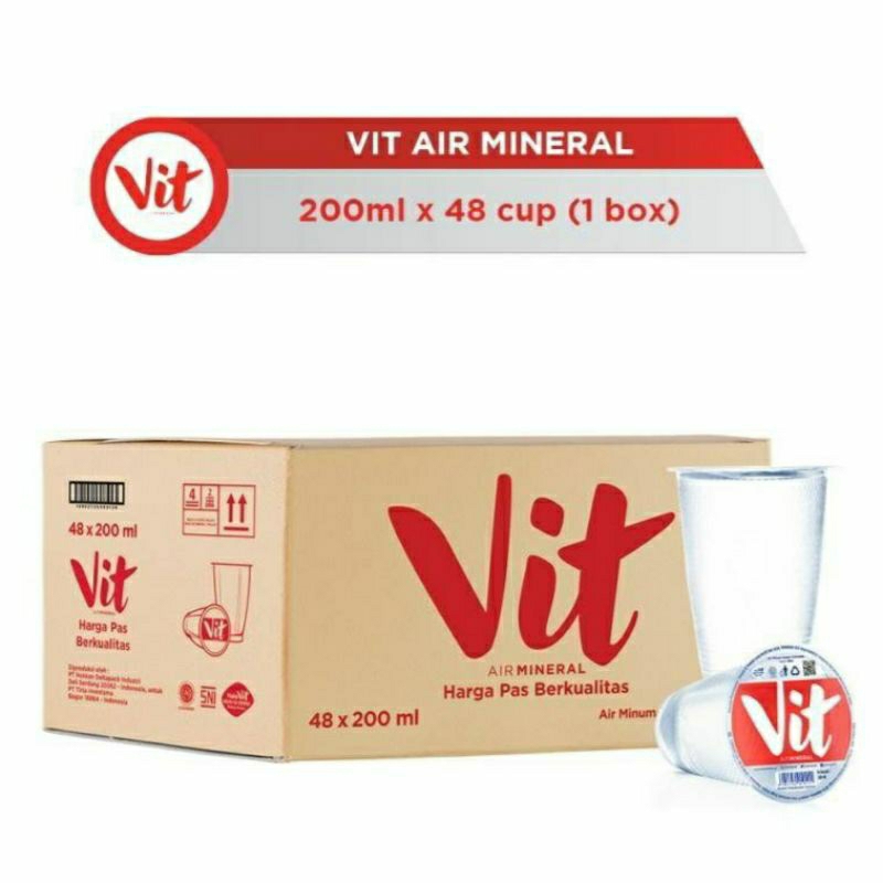 

VIT Gelas 1 Dus isi 48 Air Mineral 200 ml Murah