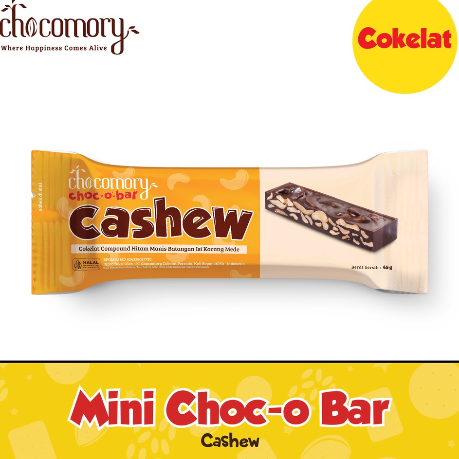 

Chocomory Mini Choco Bar Cashew 45g