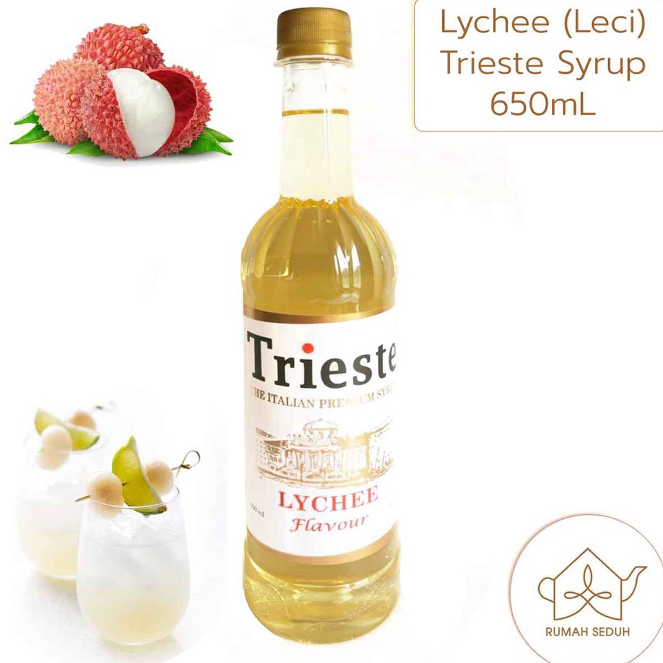 

65 mL Trieste Lychee Syrup Sirup Litchi Sirop Leci Letci Strop Premium