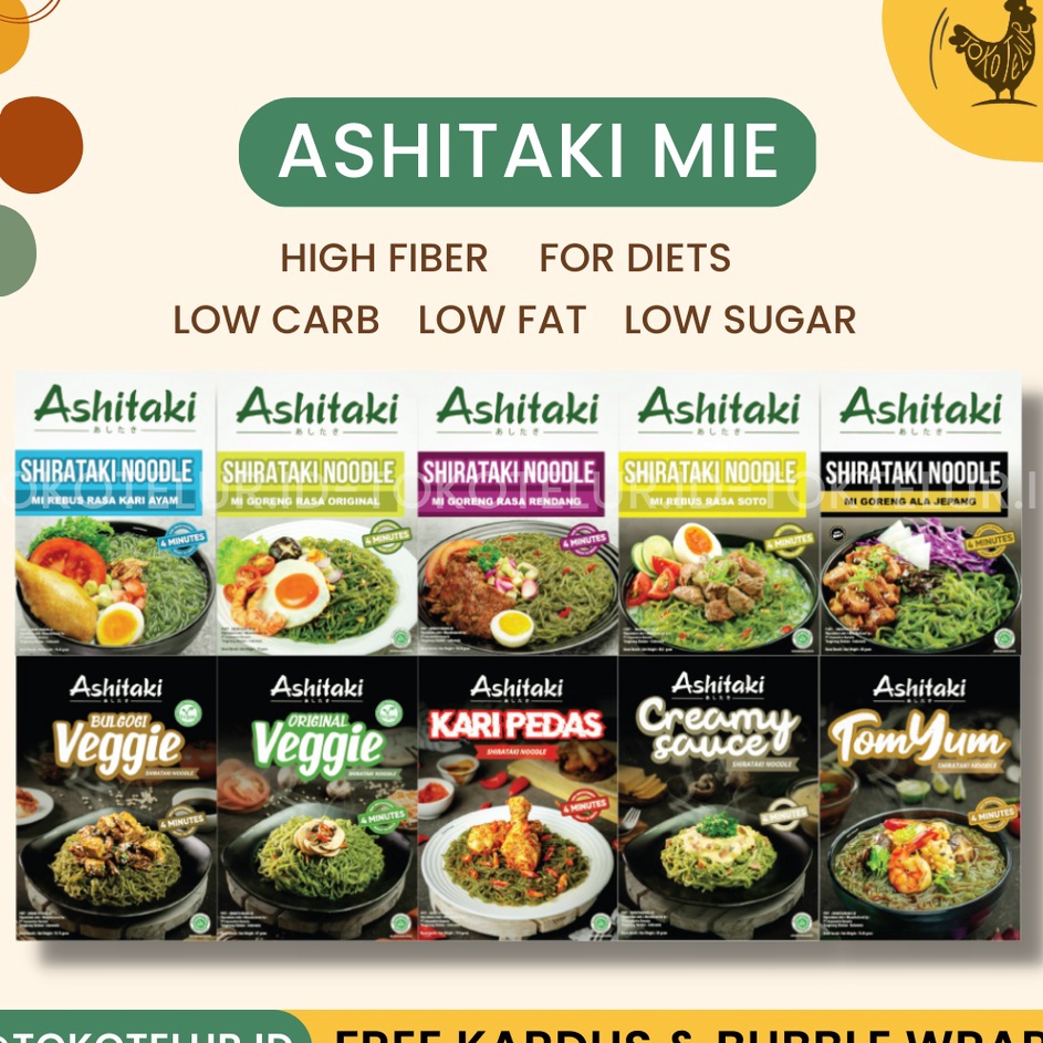 

MODEL FAK138 Ashitaki Mie Shirataki Diet Sehat Shirataki Noodle Mie Instant